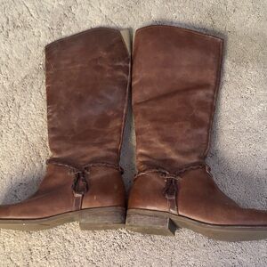 Matisse Tan Leather Heeled Boots